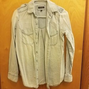 Express Denim Button Down